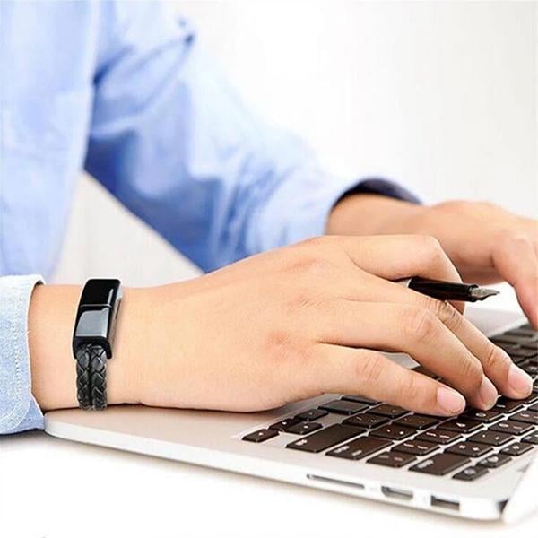 Leather Mini USB Bracelet Cable | Stylish & Portable Charging