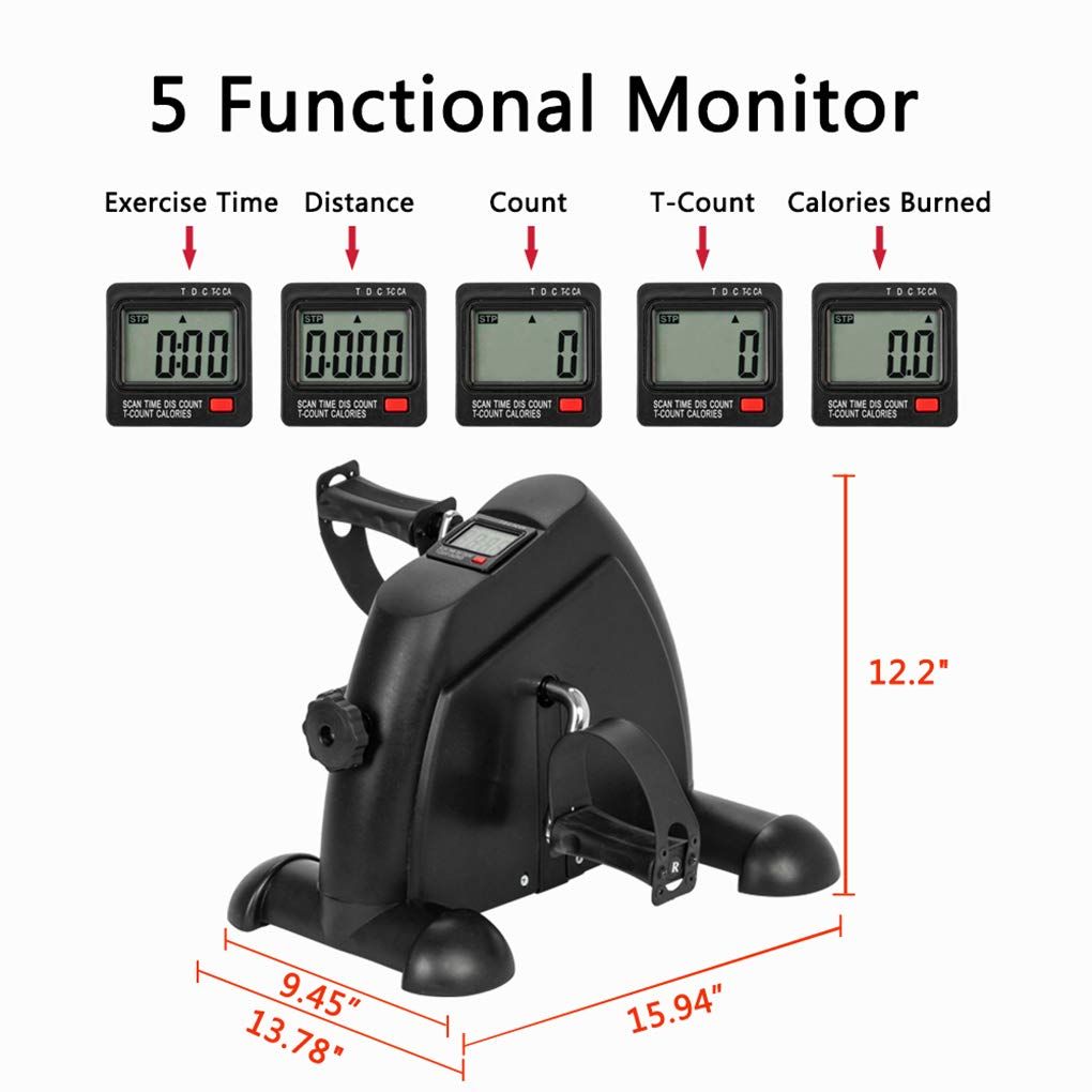 Mini Indoor Cycling Exerciser | LCD Display & Compact Design