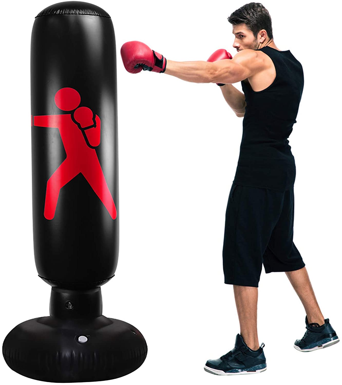 Inflatable Boxing Punching Bag | Portable & Adjustable Training