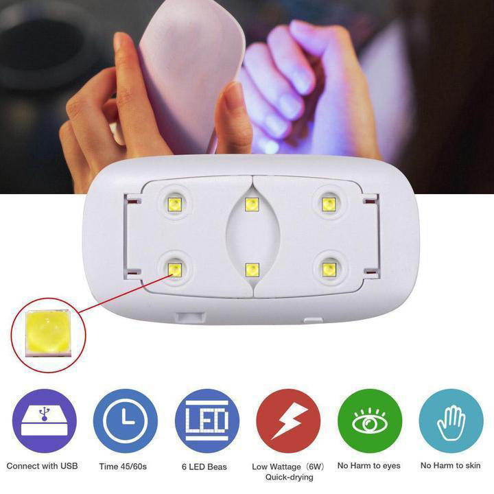 Mini UV Nail Dryer | Portable & Fast LED Nail Polish Dryer