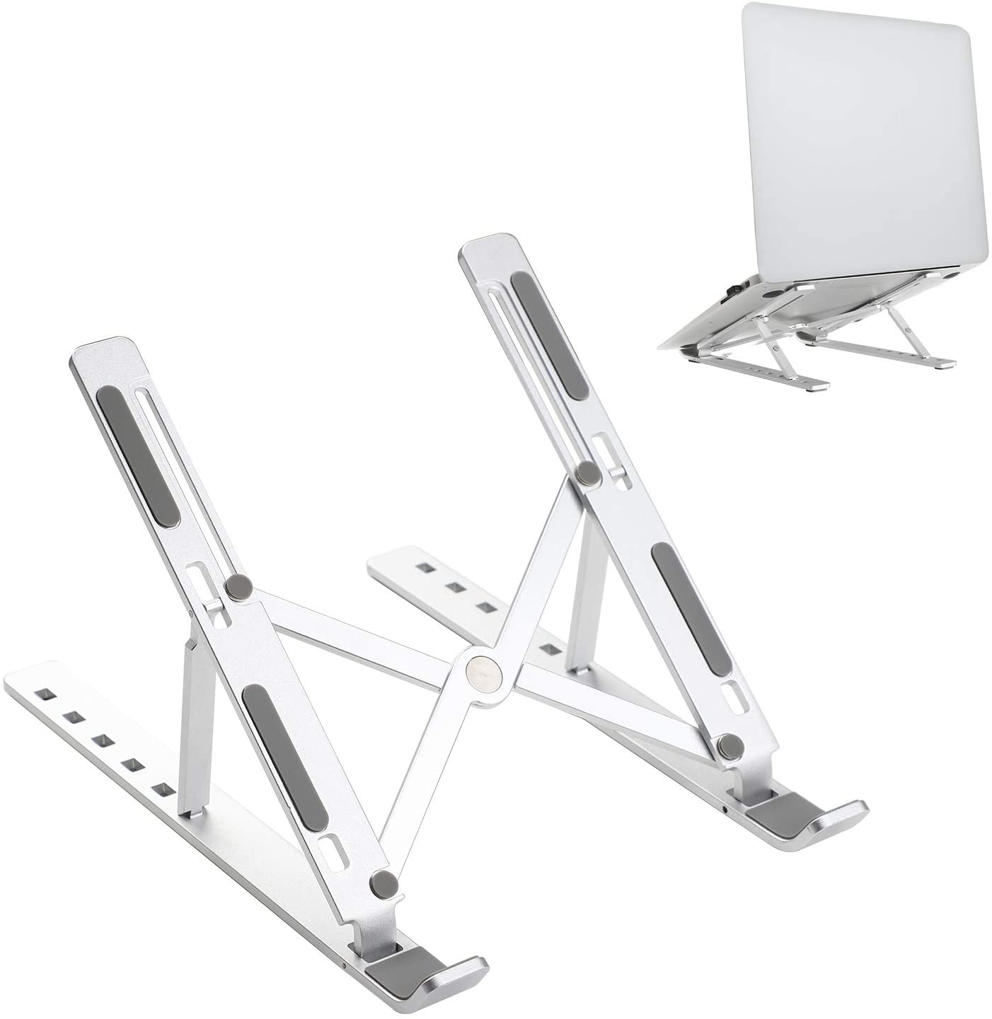 X Style Laptop Riser | Adjustable Aluminum Stand for Desks