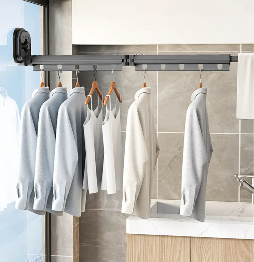 Aluminum Suction Cup Clothes Hanger