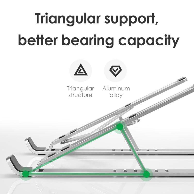 X Style Laptop Riser | Adjustable Aluminum Stand for Desks