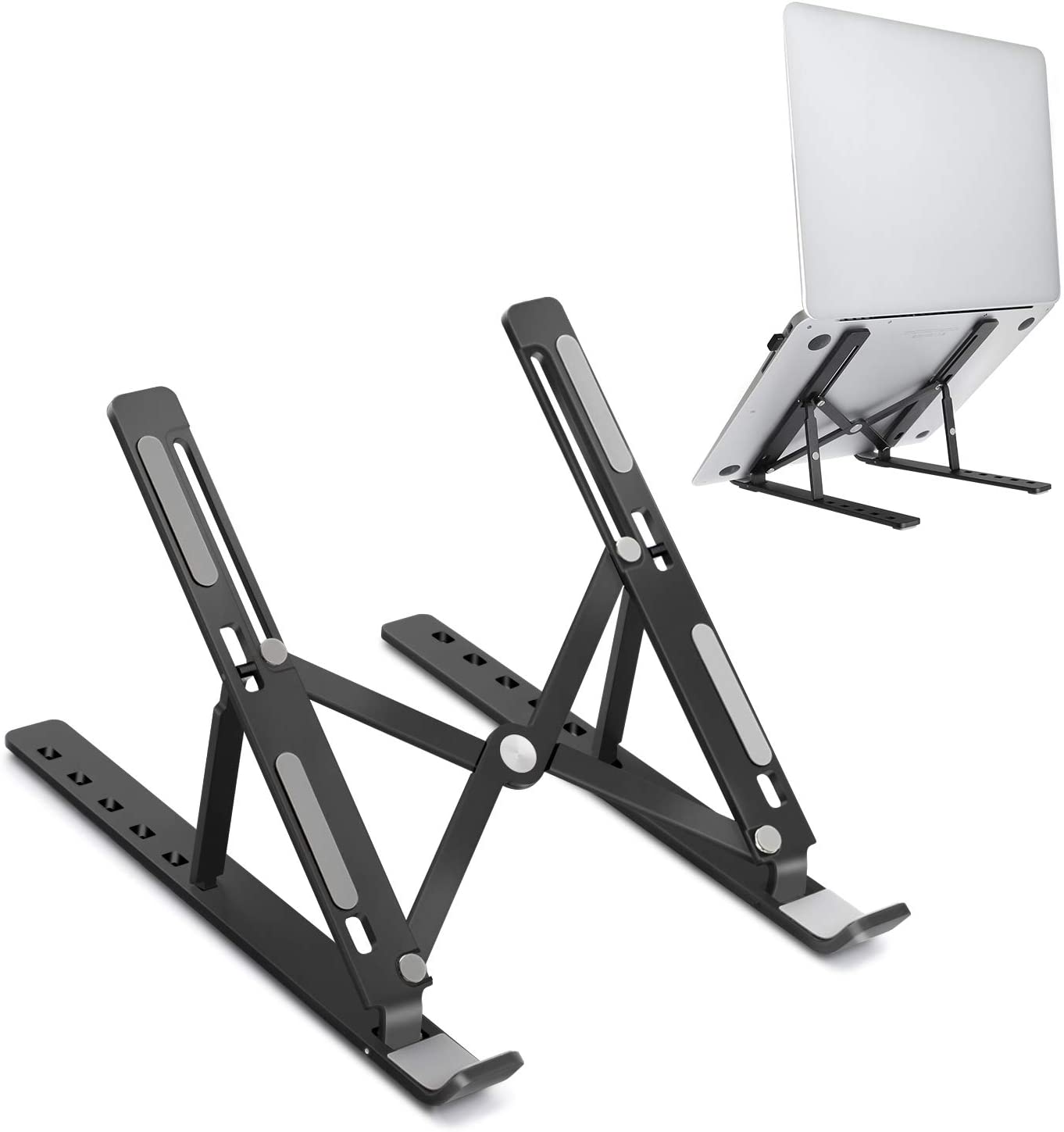 X Style Laptop Riser | Adjustable Aluminum Stand for Desks