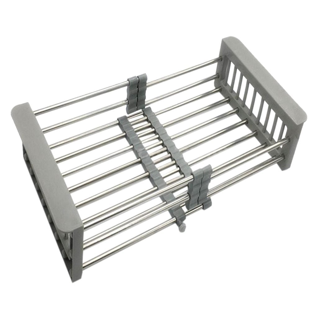 Retractable Sink Drainer Rack | Stainless Steel & Space-Saving