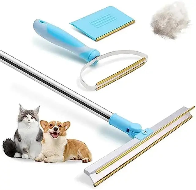 Carpet Rake Pet Dog Cat Hair Remover Set